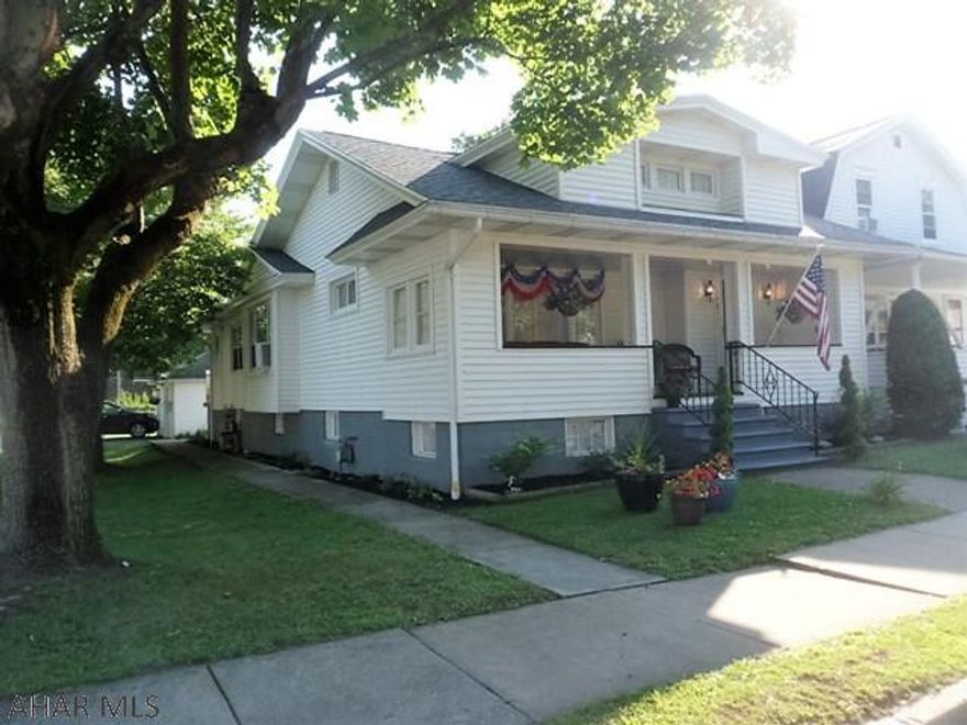 MUST SEE...Charming home on corner lot, 1 story, 2 or 3 bedrooms, 1.5 baths, large open living room and dining room area, modern eat-in kitchen with appliances, rear mud room, walk-out basement includes a family room or 3rd bedroom, walk-in closet, 1/2 bath, kitchen, laundry, utility room, and two storage areas. Cozy front porch, NEW wiring throughout, NEW sheathing and roof.  2 car garage...$119,900.  PLEASE REMOVE SHOES.  BE CAREFUL NOT TO LET SMALL ELDERLY DOG OUT.  THANK YOU.