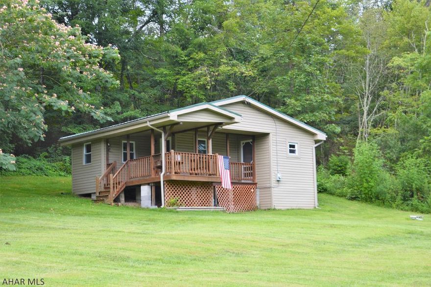 Looking for a little place to get away? This cabin is situated in a great recreational area in South Central, PA with hunting in the mountains surrounding the property and fishing nearby. The views from the porch are refreshing and make a wonderful place to get away from the city and enjoy the beauty of the great outdoors. Easy access to Rt. 30 and PA Turnpike.  Sewer: Drainfield septic