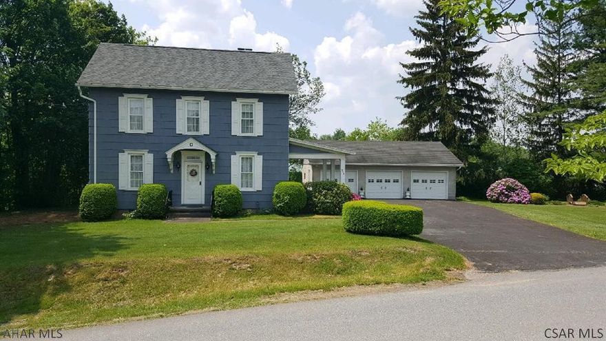 Fall in love with this picture perfect home on 4/10 of an acre in East Taylor Township. The outside offers a well manicured yard, spacious side porch and a 3 car detached garage(26' x 36'). The inside offers a galley kitchen, formal dining room and a spacious living room with propane fireplace with remote. Second floor with 3 bedrooms and 1 bathroom. There is also a walk-up attic for storage. Carpet over hardwood floors. New roof in 2017. Primary heat is oil, back-up coal furnace. Ideal closing would be on or after July 6, 2021. See agent notes.
