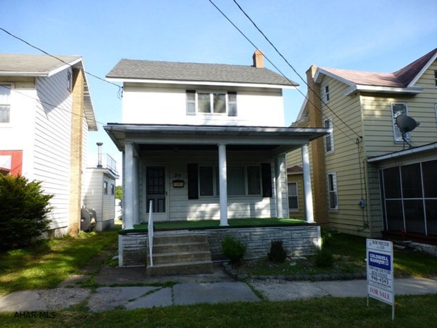 Nice home with a lot of potential! Large room sizes! Formal dining room, convenient first floor laundry, large eat in kitchen with appliances included. Maintenance free aluminum siding & good roof.