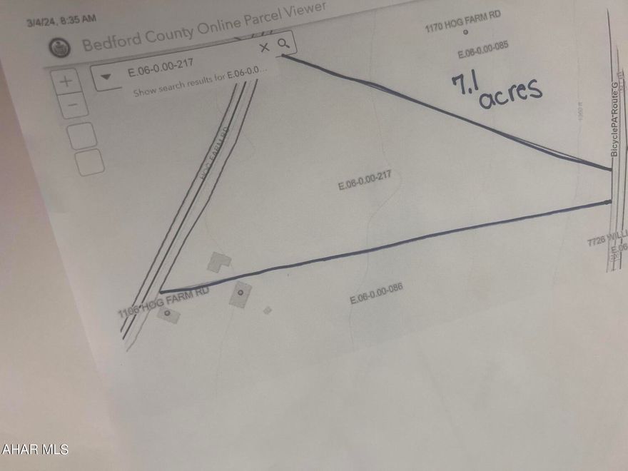 Perfect lot to build your dream home!!! 
 Previous house located on property. 2 wells and septic and electricity.