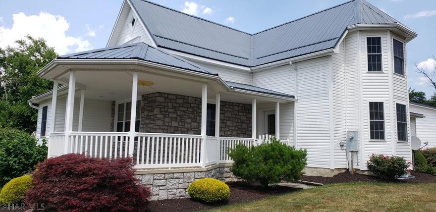 Very nice modernly updated home, whole home has been rebuilt and remodeled to joists. Well insulated and newer windows, roof, C/A, septic was replaced and brand new system installed prior to settlement. Lots of outdoor space, with electric and water to covered pavilion. Heated 3 car garage, and detached extra 2 car garage. granite counters. Office, family room, living room, kitchen open to dining with peninsula downstairs. With 3 bedrooms(on suite master) and guest bath upstairs. Solid hardwood floors and carpet.