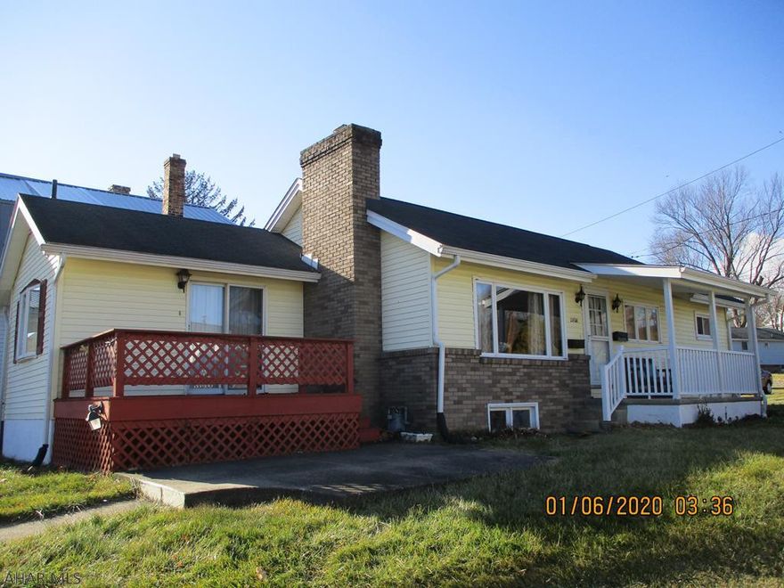 ONE story living - larger than it appears.  Main floor offers, 2 Bedrooms, full bath, kitchen, dining area and living room w/Gas fireplace.   Lower level offers FULL Kitchen (needs appliances), dining area, family room AND through the family - going upstairs is a living room...............Great area for guests or permanent tenant or relative (one that you like!!---- lol)   Owner will do no repairs.  AS-IS sale.  Electric system IS breakers, but this is an estate and EXEC is not sure of amperage.............