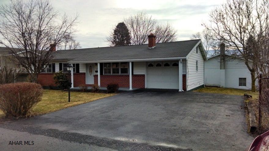 Custom Bellwood Borough ranch! Hardwood floors, family room with fireplace, updated kitchen & new baths! All new interior paint! Plenty of storage! Attached 1 car and a bonus 30x36 detached garage.