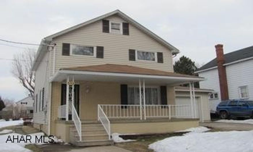 Colver- . 2 story, brick & vinyl sided home with a 1 car attached garage. Oil HW BB heat. Newer kitchen, vinyl clad windows. Appliances included. Move-in condition.