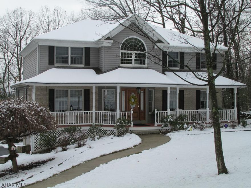 Pristine 2 Story Traditional style home on large private lot.  This immaculately kept property has spacious rooms.  1st FL: LR, DR, FR w/FP, Kitchen, Half BA, Sunroom w/FP, Laundry, Front & Rear Porch/deck. 2nd FL: Master BR w/Ensuite, Office/BR 4, BR3, BR2, Full BA. LL: LG FR, Half BA, 2Car Garage. Beautifully landscaped with pond and perennials Amenities: GFA/Central Air, Furnace 3 yrs old, water treatment systems, Kitchen Appliances GE-5yrs old w/extended warranty, Trex Deck, Central Vac, Special coating on Garage Floor, All lighting is Kichler, ceiling fans in all BRs, Gutter Helmut, Master CI w/closet system, newer vinyl siding & shutters, all window treatments custom, blinds & shutters. Home Warranty Included.