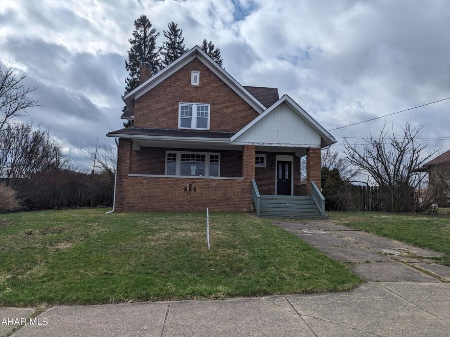 Two story brick Carrolltown property with loads of charm including natural wood trim and hardwood flooring throughout. Beautiful and spacious living room w/ brick FP and adjoining sunroom, entry foyer, formal dining room, eat-in kitchen with island and laundry area. 2nd floor has 3 nicely sized bedroom plus sunroom and unfinished attic for storage. Nice rear deck, large covered front porch and large storage shed. Property sold AS-IS. Seller will make no repairs. Offers must be submitted through HUD approved broker. Buyer pays both transfer taxes. Exclusive Agency. Equal Housing Opportunity. www.HUDHomestore.com.