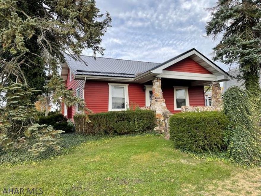 Unique home on a corner lot in Garden Heights! New metal roof installed 2019. Vinyl siding and some replacement double pane windows. Home needs upgrades, but is full of possibilities. Large livingroom area and diningroom area on 1st floor, with a large bedroom. Unique features include window seat in diningroom and arbor/garden area in yard. Giant second floor can be one or two bedrooms. Basement has a large family room with bar and older tap system. Sold as is.