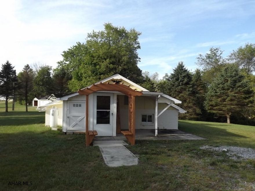 Entirely updated 2 bedroom, 1 full bath one floor living home on almost 1 acre! Workshop with heat and bathroom plus insulated shed. Excellent location and high-end appliances stay. Workshop and house on separate meters.