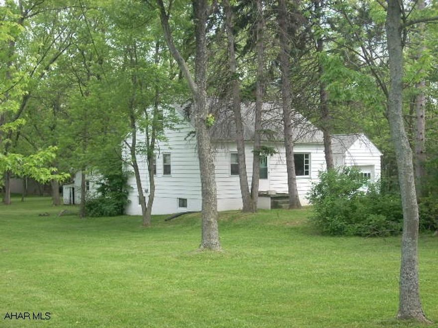 Cute home on wonderful lot in the Borough...stone fireplace in the living room, hardwoods floors,New well and lines redone, new electrical and roof is 2 years old.FInished stairway to 2nd level..could be finished.