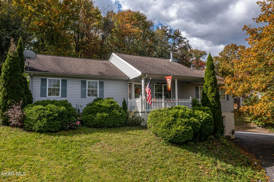 Nestled in a private lot, this charming & inviting home has plenty of space for family, picnics, and holiday gatherings. With 3 bedrooms, 2.5 baths, sunroom, swimming pool, multiple decks, and 2 car garage this house truly has it all! A modern open floor plan leads to a beautiful fireplace in the living room. Tons of storage through the home and a finished family room in the basement. The first floor master bedroom includes a spacious walk in closet and jetted soaker tub in the master bathroom. Plus - 1st Floor laundry off of the master bedroom. New furnace and new A/C unit - central air. Backyard is extremely private overlooking a peaceful wooded area. Only one owner! Don't wait to jump on this one!