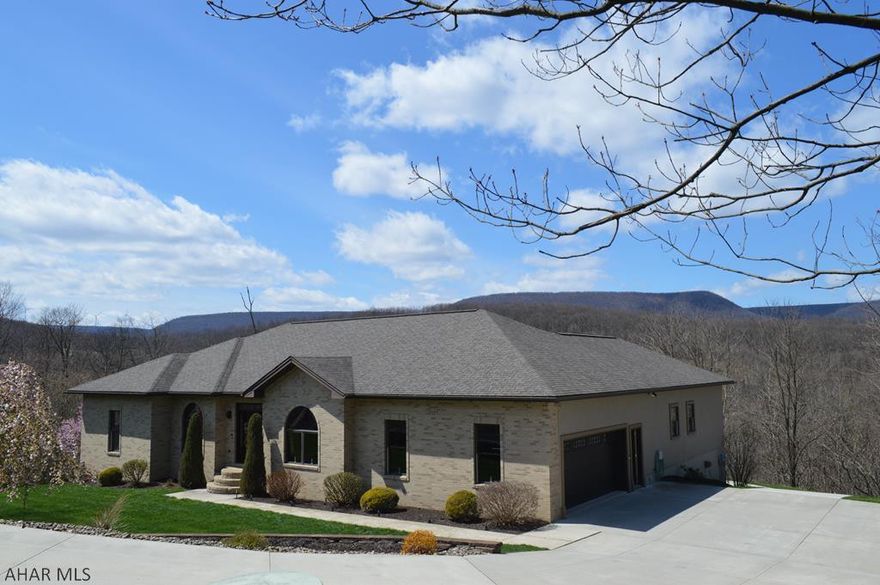 Beautiful 4 bedroom, 4 bathroom home situated in Ivyside Estates. This brick and Stucco 1 story home offers a spacious floor plan, a vaulted great room (featuring views of the mountains), and a 2 tiered deck leading to a 12x28 heated in-ground pool and fire pit area. The kitchen has granite counters, a breakfast bar plus eat-in area, and included stainless steel appliances. There is a main floor laundry with shower and toilet. The master bedroom has an en suite bath with garden tub and jetted shower, plus a huge walk-in closet. Radiant in-floor heat and central AC keep this home comfortable. There is a 2 car garage on the main level, plus a 2 car garage on the lower level. All of this sits on a 0.75 acre professionally landscaped lot.