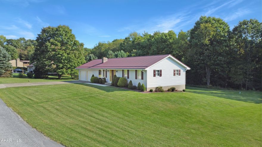 This immaculate level entry, ranch home features 3 bedrooms, 2 bathrooms & is situated on a private dead end street located within the Blacklick Valley School Districts. The entry level floor features a spacious living room, dining area, open kitchen with plenty of counter & cabinet space, a full bathroom and your 3 bedrooms. The walkout basement is unfinished but features a bathroom, laundry area and has the possibility to finish it has never seen a drop of water! The exterior of the home also features a brand new metal roof, fresh paint, rear deck with sliding glass door from the dining area, large flat level lot, & an attached oversized 2 car garage. The home also features a full unfinished attic that is great for storage. Call today to schedule a tour!