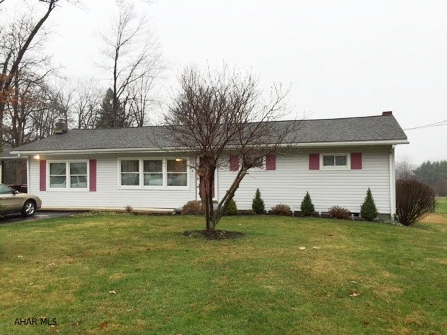 Logan Twsp/Greenwood. One story 3 bedroom, original owners. This quiet setting features an updated kitchen, newer roof, newer furnace and newer hot water tank. The 800 sq ft basement is waiting to be finished.