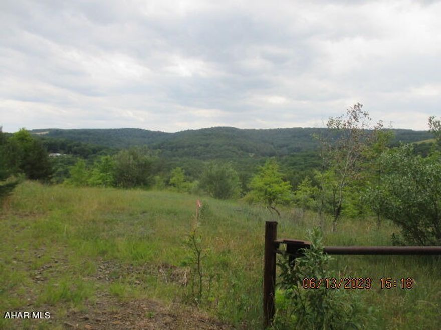 Must see recreational property with breathtaking views.  Perfect site for a cabin or make it your home.  Stream frontage and wooded acreage for you Pa retreat.
Property borders Cabbage and Iris Rd.  Portion of property is in Susquehanna and Barr Twp.