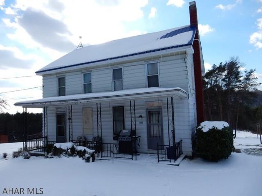 4 Bedroom Farm House on 5 acres. This home has tons of potential for a family to make it GREAT! Land has some woods, Garden area, Storage Shed, chicken coop, Carport, Oil heat and pellet stove
