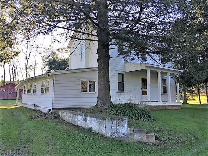 Great location! Two story 1920's home with 1900 sq ft that is move in ready. Flat lot, across from Juniata River. Barn on property, two porches, private lane. Nicely maintained property.