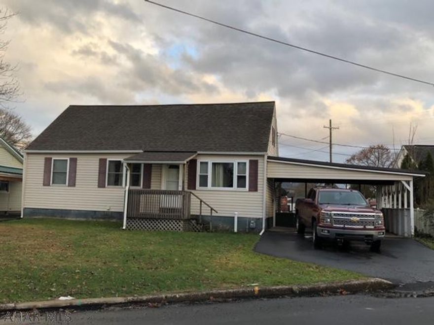 Location, location!  3 Bedroom, 1 Bath with potential to add another bedroom on 2nd floor, new sewer line recently replaced, just needs updating to make this a nice 1 story home.  Hardwood floors throughout 1st floor and upstairs.  Walking distance to both schools.
