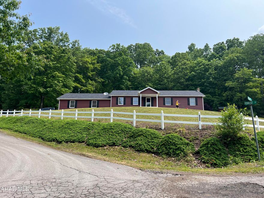 Beautiful rancher on 1.9 acres. This home features 3 bedrooms, 2 bathrooms, nice kitchen with dining room off it, large living room and full unfinished basement. Oil hw heat and central air. Attached oversized two car garage with paved driveway. Siding, roof etc have been updated recently. Private rear deck. Great house for the $$.