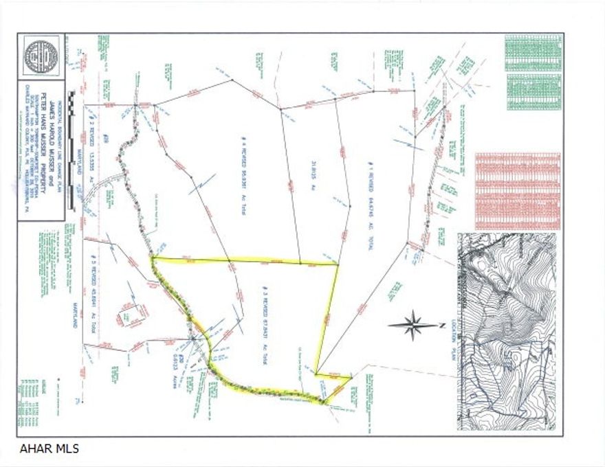 Great acreage located in Somerset County, Meyersdale School District, just outside of Hyndman.  The land has great flat sections and rolling hills to build your dream home.  Lots of road frontage for easy access, and very scenic.  Each parcel has a old state road that goes through the property that would make a great driveway with a small amount of clearing.  The road access is from State Line Road.