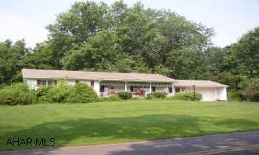 LOGAN TWP.  ELDORADO.  RANCH ON 1 ACRE LOT.  MASTER BEDROOM WITH 3/4 BATH, LARGE ROOMS, AND TWO REAR PATIOS.  FINISHED BASEMENT WITH BAR AND WORKSHOP/OFFICE SPACE.