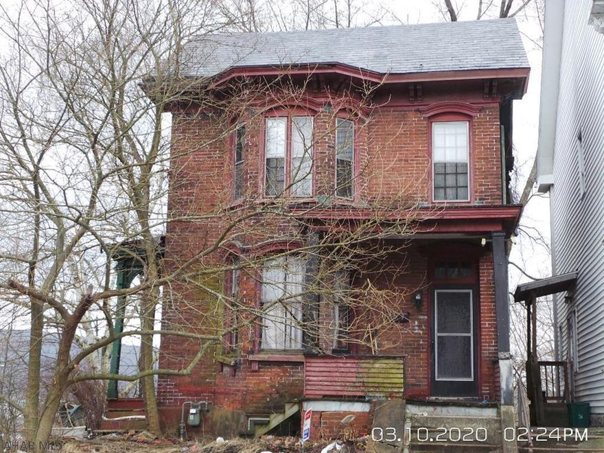 Needs work..Utilities are on. water shut off at kitchen sink.  3 Bedrooms - seller will make no repairs - SOLD "AS IS" . Buyer  Agent is responsible to sanitize lock box, door knob and key.