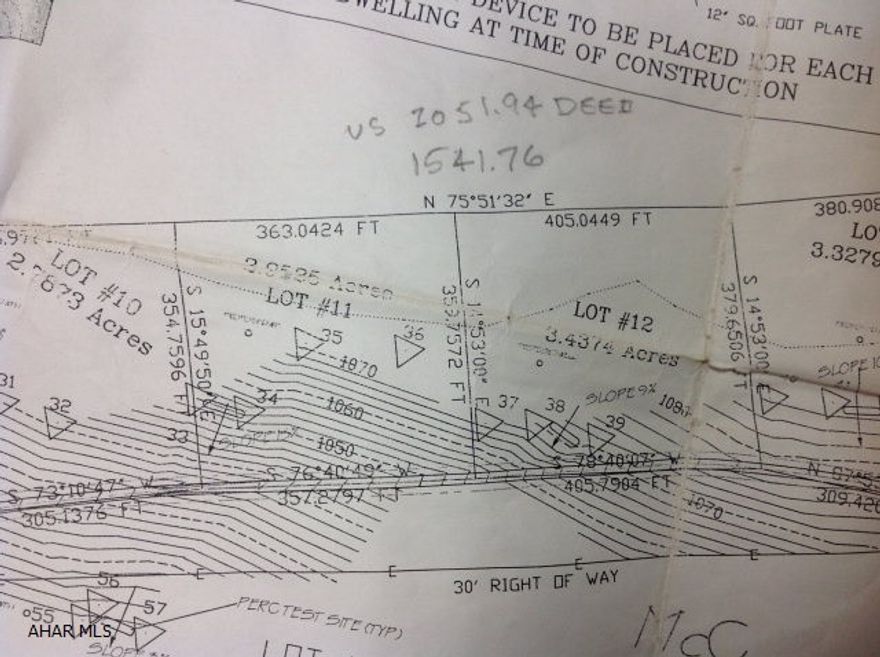 Nice wooded flat building lot!! Full time residence or a cabin in the mountains! Perc approved for a sand mound septic system. For sale next to this lot is Lot 12,  3.43 acres $15,500.   Good hunting and state game lands near by. No minerals rights convey.