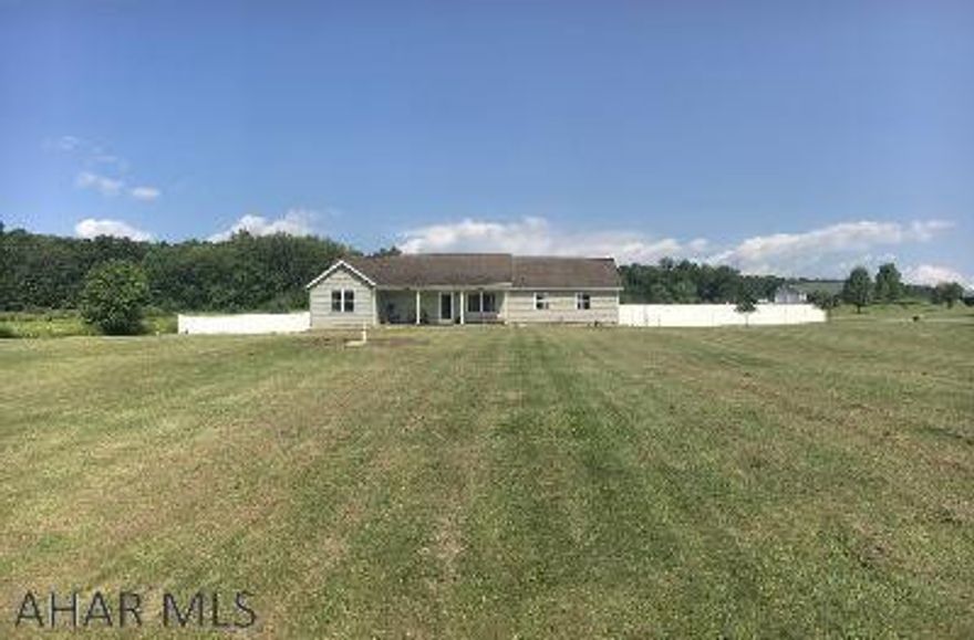 Beautiful One Story home on 1.5 Acres.  Open Floor Plan with an even flow throughout the home. All windows in the home come with exceptional views! Extra wide hallway leads to the Bedroom side of the home which includes a large Master with Full bath and walk in closet as well as 2 additional bedrooms and another full bath. Amazing Laminate flooring throughout with Ceramic flooring in baths and laundry. Kitchen has new Stainless appliances installed in 2021. Laundry is conveniently located off the Dining Room. Sliding glass doors from dining room to the huge fenced back yard area..perfect for entertaining and for children and pets to play safely. Basement is huge. Part of Roth Rock State Forest (Scotia West) is less than a mile away and offers Walking Trails, Hiking, Hunting, Dog Walking.