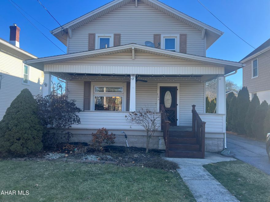Charming 2 story 3 bedroom home in desirable Hollidaysburg neighborhood. You will be in walking distance of the YMCA, schools, shopping and the center of town. The first floor has a spacious living room, w/gas fireplace, dining room and kitchen. Beautiful hardwood floors throughout. Three nice size bedrooms and full bath on second floor. But that is not all, there is a family room and possible 4th bedroom or an office in the basement along with a 3⁄4 bath and laundry hook ups You can enjoy your quiet mornings with your favorite beverage on the front porch and sit around the backyard firepit on those chilly evenings. This lovely house is just waiting on your personal touches to make it your HOME. Agent related to Seller.