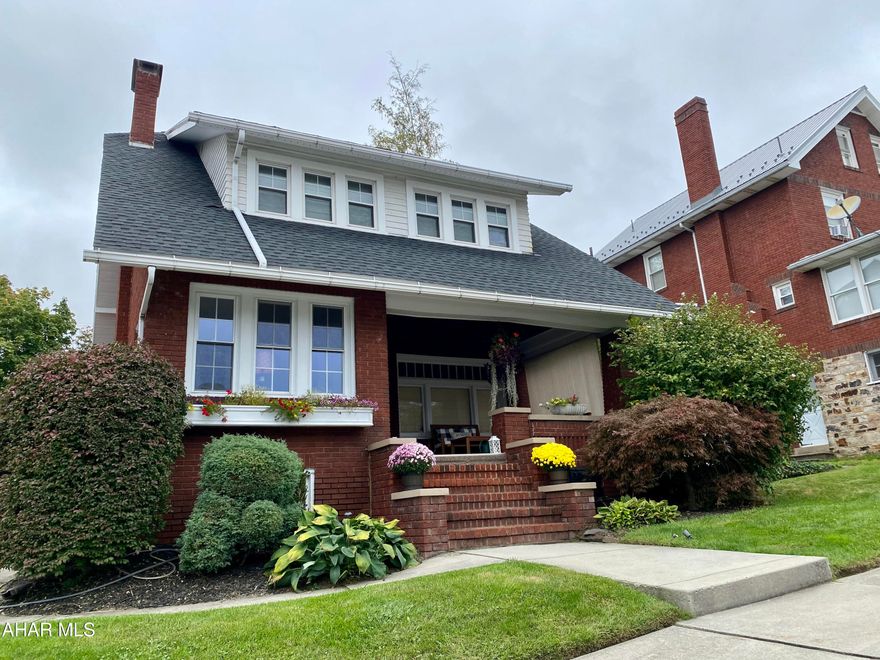 Located in the Calvert Hills section of Altoona, this well maintained 3 bedroom 1 full bath home has so much to offer.  The front porch or back patio with private yard are perfect for entertaining, or a quiet evening.  The first floor features an open floor plan with glass doors for unlimited potential.  The second floor features 3 large bedrooms, and 1 full bath.  A home like this will not last.