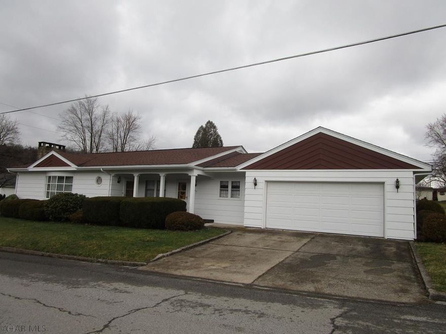 Well built rancher on a double lot. This home features 3 bedrooms, 1.5 baths,plaster walls and full basement. Electric heat in the ceiling.   Estate house.