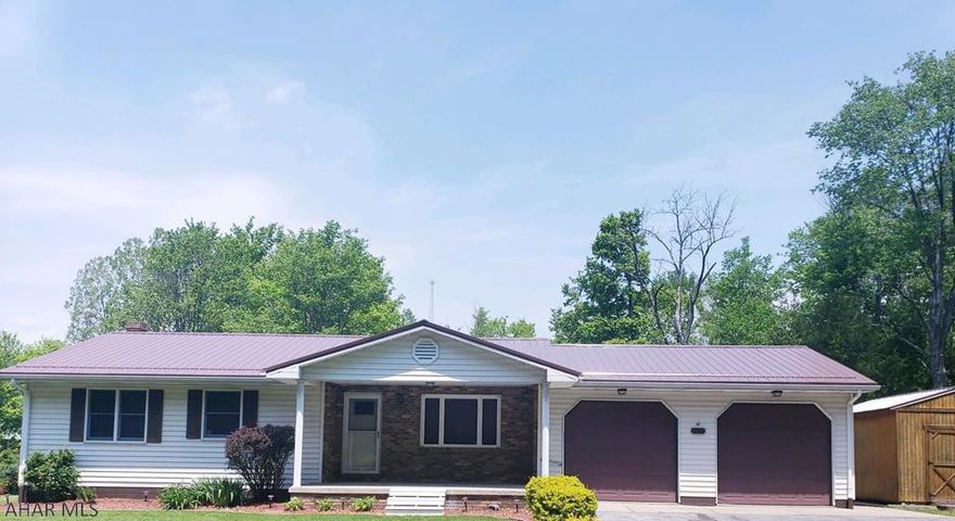 Beautiful Hastings 1 story home on nearly 1 acre on cul-de-sac with easy walking distance to Hastings Park. This home sits on a 0.8 park-like setting with small stream and bridge to rear of home. Beautiful open concept living room, dining room, and kitchen area. 2 bedrooms and full bath on 1st floor, plus finished basement with family room, second kitchen, and possible 3 bedroom. 2 car attached garage, large covered concrete from porch and rear patio plus storage shed, and more.