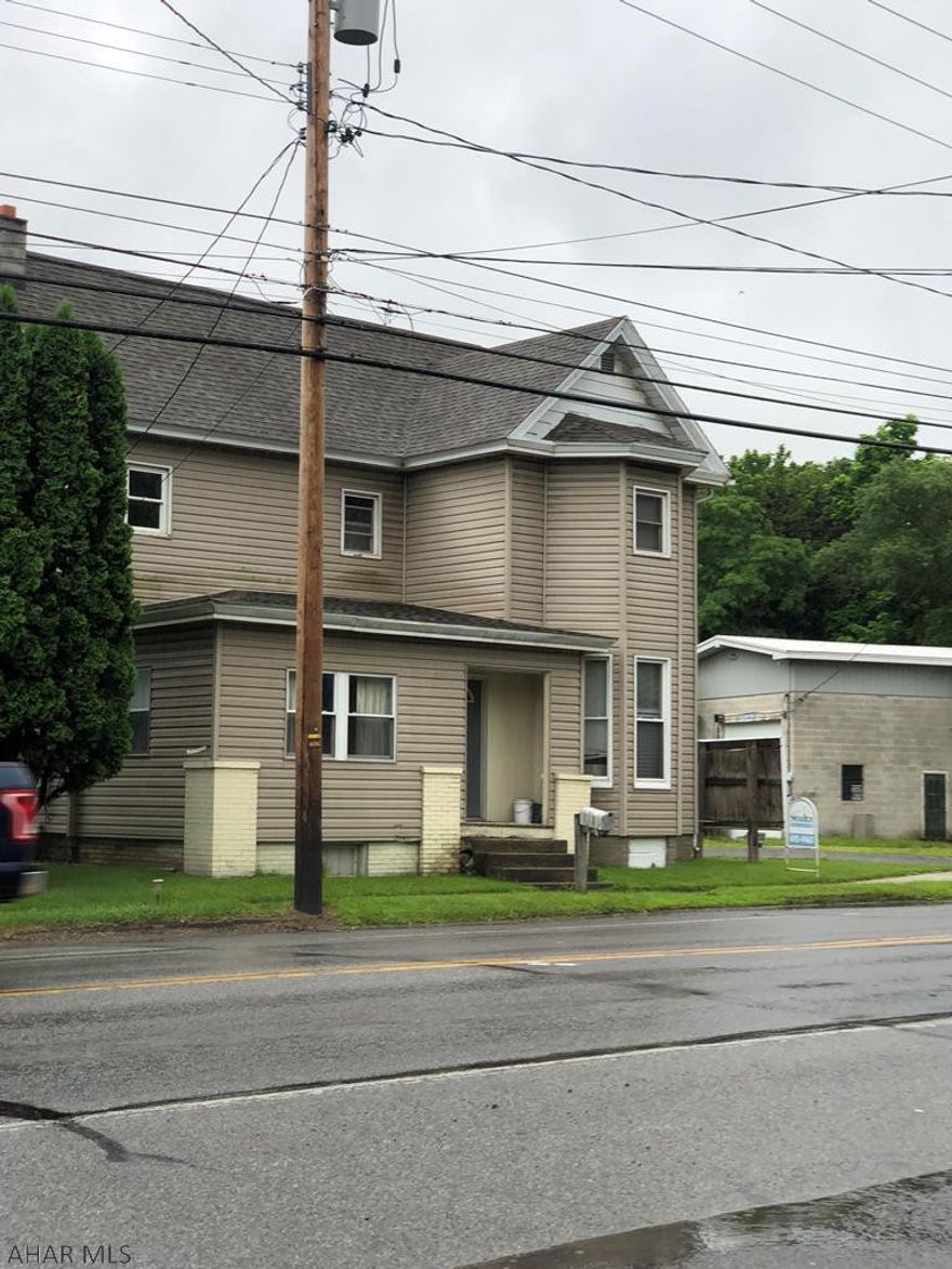 Great family home or investment property, could also be a commercial property. Great location in Hollidaysburg school district, solid structure with newer furnace, roof and windows. Lots of potential.