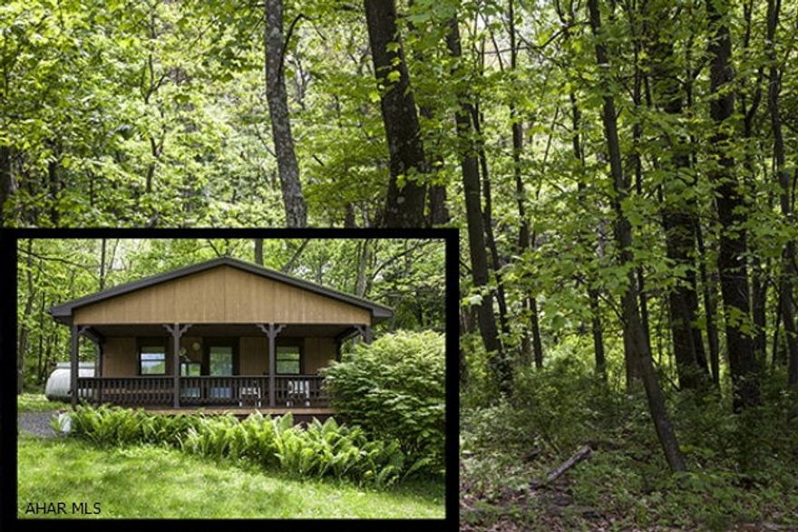 This is 192 acres of prime recreation/hunting property bordering State Game Lands and the Mid-State Trail for over 1/2 mile of its mountain-top portion. It includes a well constructed hunting cabin that was built in 2004. It is wired to be used with an outdoor generator. Currently the cabin is set up with gas lights, a gas stove and auxillary heater. It also comes with a wood and coal fired kitchen stove. There is some open space in the vicinity of the cabin and the nearby pipeline right of way but the bulk of the acerage is forest land. It is superb deer and bear habitat. It's accessed by a gated private lane. cove creek is also easily accessed for trout fishing. Four wheel drive is required for the private lane portion. This is a prime property in the Rainsburg area of Bedford County.