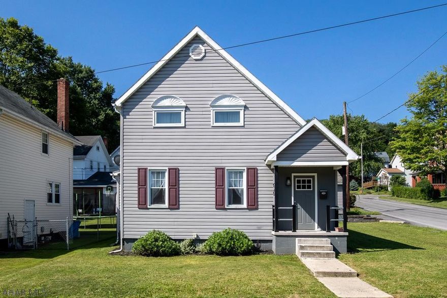 WOW factor!  Welcome Home in this Custom Craftsman Hall Tree Foyer.  Family time in this large Living room with Laminate flooring and unique ceiling fan.  1st floor full bath with tiled shower and laundry.  Kitchen is another wow factor with granite top island, S/S appliances, hood and built in microwave.  Enjoy dining in the sun filled dining area with vaulted ceiling, crown molding and sliding glass doors to 20 x 22 (est.) deck.  1st floor bedroom currently used as study.  Second floor Main bedroom has W/I closet and double door wall closet, vaulted ceiling and canned lighting.  Modern full bath and third bedroom with double door closet, ceiling fan.  Basement is unfinished but possible finished space.  Detached garage (2 car) est. 22x30.