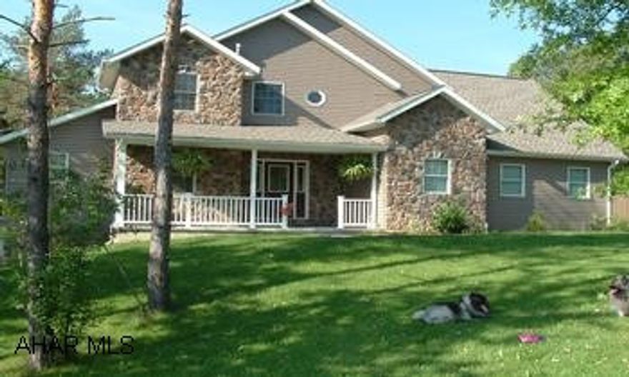 Extremely well built custom home in private area. 1st. floor master bedroom w/ curved block& marble shower and soaking tub. Great kitchen w/granite counter tops and elevated bar. Kindred stainless sink,maple cabinetry,stainless hood,5 burner gas cook-top. Pella windows,solid wood doors, custom milled  oak spindles on the stairway to the second floor which has a lovely open space between the bedrooms for music room or play room.  Family room has cathedral ceilings, fireplace  and opens to kitchen & eating area.Terrific finished basement w/full kitchen,bedroom or office.Lovely back yard w/screened porch, deck, hot tub, heated inground pool --GREAT FOR ENTERTAINING! Call Dianne 329-1856 for your showing.