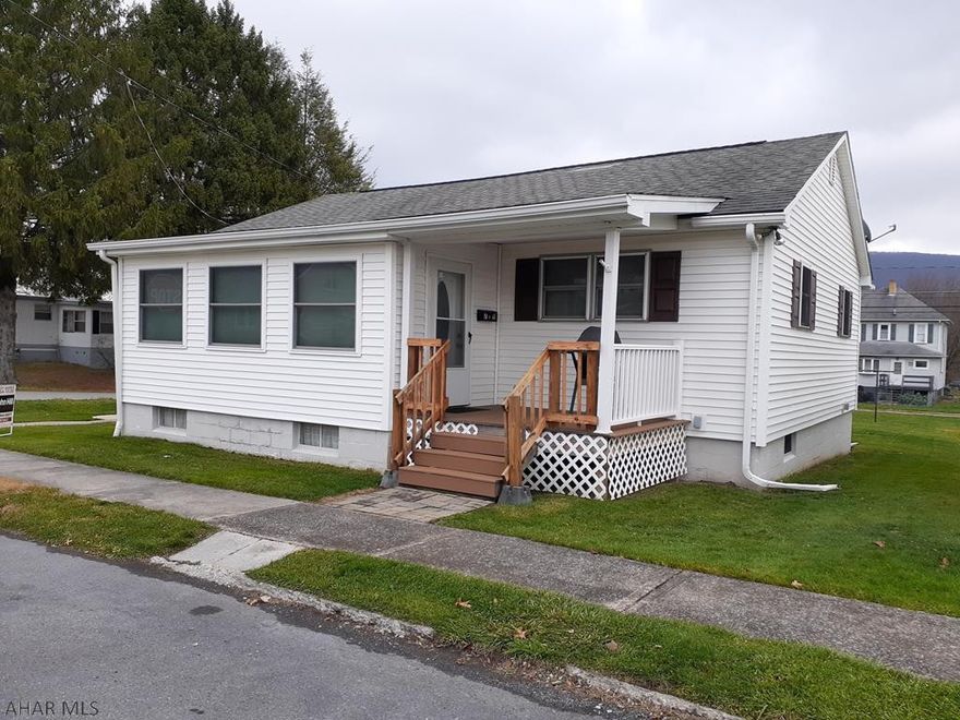 Take a look! Totally remodeled, one story living on large corner lot in Bellwood School District! Home features 2 spacious bedrooms, eat-in kitchen with French doors to the nice, flat back yard. Large living room with added bonus area and large unfinished basement offer plenty of room for storage. Home also features a carport and extra off-street parking. Call for a showing today! Seller to find suitable housing.