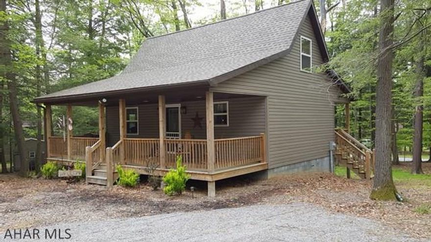 Beautiful, cozy, cabin for sale in Glendale Yearound. This 2 bd. and 1 ba. cabin is practically brand new. Fully furnished and ready to use. Gas heating stove with stone backing beautifully accents the living room. Full basement is unfinished with room for storage or could be finished for more room. Perfect for that weekend getaway or even permanent residence. Glendale Yearound is a gated community minutes from Glendale Lake and Prince Gallitzin State Park.