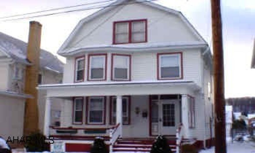 Charming 2 1/2 story, 4 bedroom, 1.75 bath with 1st floor laundry, 2 car detached garage with loft in Tyrone. Large rooms, many updates, includes all appliances, large fenced yard, very clean, and nicely decorated.