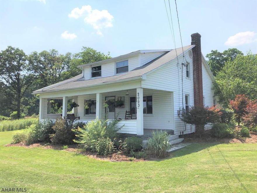 Nice home located in the country with Mountain views. This home offers 3 Bedrooms and 1 Bath with newer vinyl siding and thermo pane windows, large detached garage, enclosed back porch, and a nice yard and concrete patio all with beautiful landscaping. Located less then 20 minutes to Lake Raystown and Weaver Falls Boat Launch, with plenty of parking for your boat and toys.