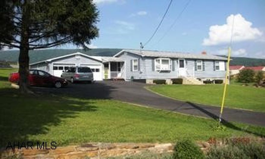 Very nice ranch home in a desirable Country Setting 1.5 mile from Northern Bedford HS.  Move-in condition. New appliances, furnace, carpeting, with fans in all rooms.  Washer & dryer hook ups in kitchen or basement.  Central Air  & a  woodburner in basement. Office space in the basement & 1/2 bath that could be a 3/4 bath again.  The backyard has an above ground pool with a nice porch area.  Swing set is cemented in & can stay; room for a garden.  There is a stable ready & waiting for that pony for the kids.   Hopewell Township & NB School.  Call Patty Chwatek @ 814-285-0314.