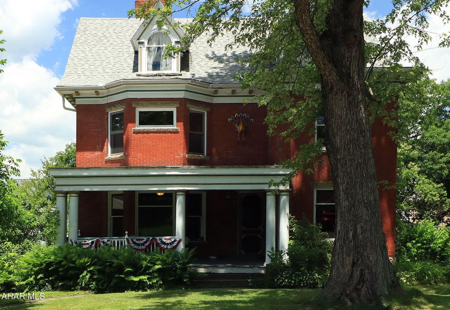 Stunning & spacious Victorian in the heart of Philipsburg. If you are in love with yesteryear, appreciate master craftsmanship, attention to detail & character, then this solid brick beauty is the home for you. From the oversized & welcoming covered front porch that invites you to the grand interior. Three levels of living space that is overflowing with charming qualities to include white birch wood working, hardwood floors, 9 foot ceilings, brass hardware, hidden pocket doors & gorgeous hardwood staircases. There is an interior elevator that takes you from the first floor parlor/den to one of the 2nd floor bedrooms. 6 total bedrooms, 3.5 baths, and two suites one on the 2nd floor with a private remodeled full bath & one on the 3rd floor. The bright & cheery eat-in kitchen has been remodeled & offers new luxury vinyl plank flooring, Corian countertops, stainless appliances, large island with breakfast bar, a wall if windows allowing an abundance amount of natural light & a handy walk-in butler's pantry for additional storage. Additional amenities include Natural Gas steam heat, unfinished walk-out basement, multi-level rear deck, exterior brick repointed in 2021, detached 25x20 2 car barn that was the original carriage house with loft, concrete floor & can be accessed from E Laurel Street. Close to schools, shopping & some of the area's best restaurants, just 20 miles to State College/Penn State University. Stunning & spacious Victorian in the heart of Philipsburg. If you are in love with yesteryear, appreciate master craftsmanship, attention to detail & character, then this solid brick beauty is the home for you. From the oversized & welcoming covered front porch that invites you to the grand interior. Three levels of living space that is overflowing with charming qualities to include white birch wood working, hardwood floors, 9 foot ceilings, brass hardware, hidden pocket doors & gorgeous hardwood staircases. There is an interior elevator that takes you from the first floor parlor/den to one of the 2nd floor bedrooms. 6 total bedrooms, 3.5 baths, and two suites one on the 2nd floor with a private remodeled full bath & one on the 3rd floor. The bright & cheery eat-in kitchen has been remodeled & offers new luxury vinyl plank flooring, Corian countertops, stainless appliances, large island with breakfast bar, a wall if windows allowing an abundance amount of natural light & a handy walk-in butler's pantry for additional storage. Additional amenities include Natural Gas steam heat, unfinished walk-out basement, multi-level rear deck, exterior brick repointed in 2021, detached 25x20 2 car barn that was the original carriage house with loft, concrete floor & can be accessed from E Laurel Street. Close to schools, shopping & some of the area's best restaurants, just 20 miles to State College/Penn State University.