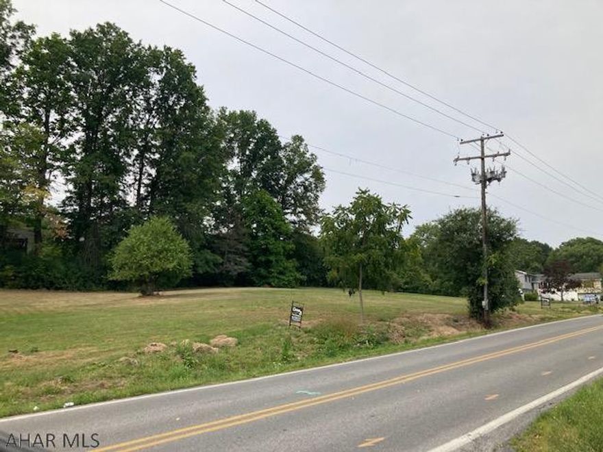 nice level building lot with water and sewer tap at street.  Seller will not pay for water or sewer taps or any additional surveying if necessary.  Buyer should confirm with Frankstown Township and Hollidaysburg Borough Water that there are no additional fees.  Buyer should confirm with utility companies the availability of electric and gas.  Estimated cost of sewer tap $1766 from Frankstown Township.  Estimated cost of water tap from Hollidaysburg Borough $2800.