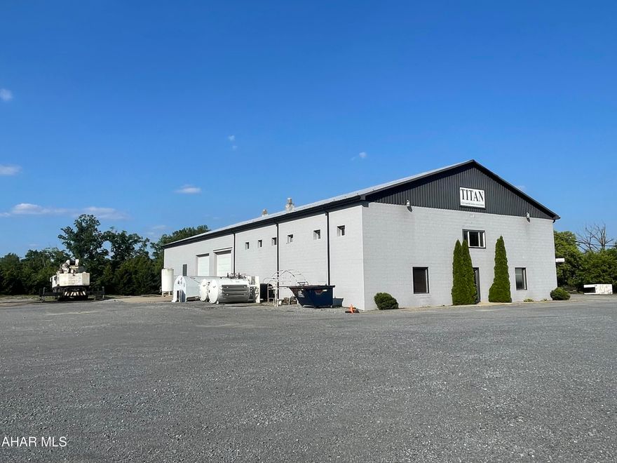 Location!!! Route 22 frontage on this 9 bay garage. Reception area. 4 private offices. 2 of the 4 offices overlook garage area. Restroom. Central air in the office space.  Breakroom over looks garage area, 5 bays and storage area with heat. Bathroom and wash area. 4 bays in rear of building. 2.08 acres! This building is larger than it appears. It's a must see for your business!!