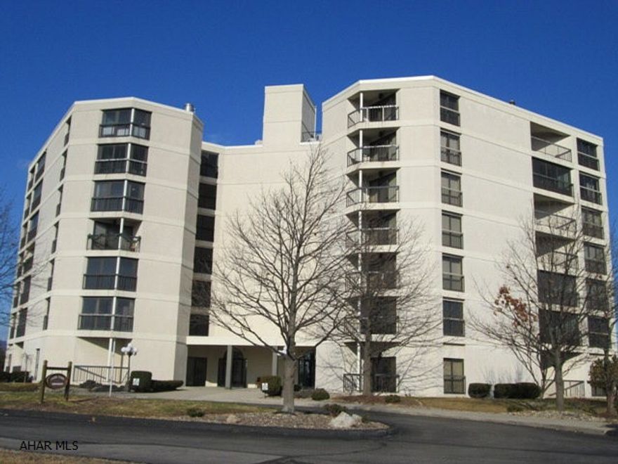 Rare opportunity! Fifth floor unit offers 3 bedrooms, 2 baths. All appliances included. Gorgeous views from the private balconies. Unit includes storage unit in buildings lower level.