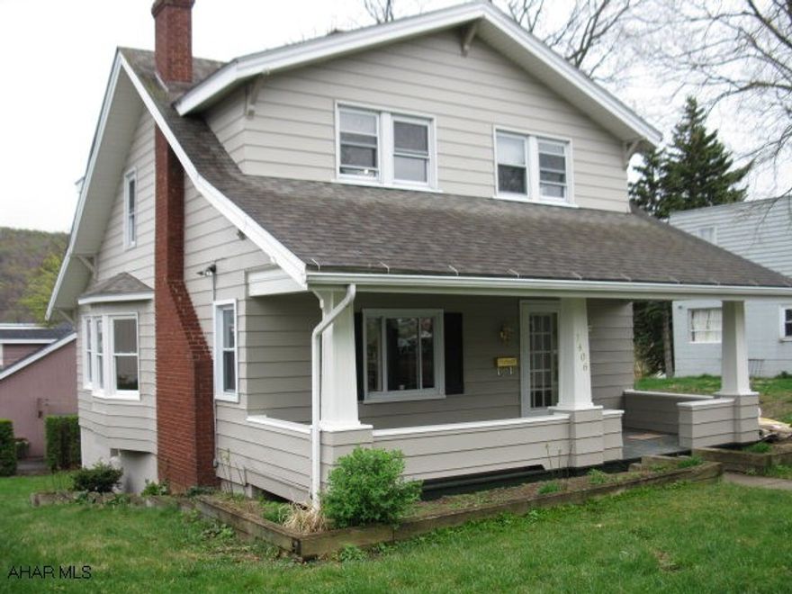 Hollidaysburg Boro! Remodeled 3 bed 2 bath. Lovely new eat-in kitchen with dishwasher, microwave and rangehood combo, New windows, paint, carpeting and tile.  Lower level has newer 3/4 bath, bonus room, family room with bar, laundry area, storage and access to large back yard.  Dining Room has hardwood floors, large living room has fireplace. Like new. Very convenient location near Dave's Dream.