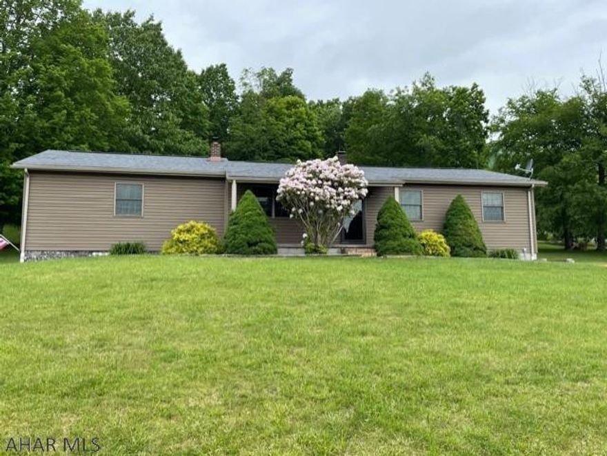 Well maintained ranch home on 1 acre on Cumberland Road.  Home has 5 bedrooms, 2 bath (one bath in basement).  Tons of updates, newer windows and siding in 2010, well insulated and beautiful patio area in back.   Kitchen has granite countertops and stainless steel appliances.   Integral garage.  Pretty mountain view.  Don't wait on this one!