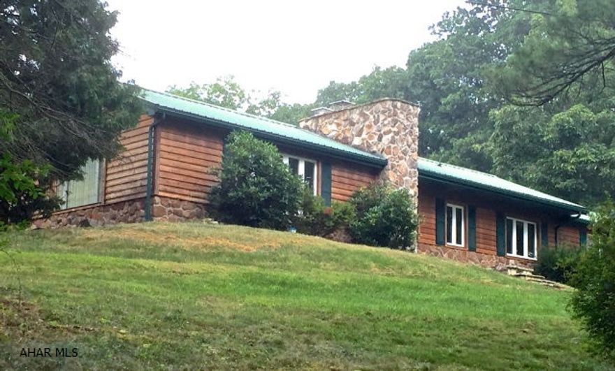 Unique home represents with endless possibilities for a home business, work shop, horse farm and /or hunting retreat. A heated 4,728 building plus 2,200 square foot home surrounded by views of the Alleghany Mountains offers tranquility in a wonderful private setting. The main house has natural stone, new moldings, tray ceilings, huge garden tub, oversized  shower with Kohler showering system & stained glass window. Gourmet kitchen with custom cabinets, granite countertops, 2 copper sinks, high end stainless appliances including separate ice maker, double ovens. Horse barns, pavilion overlooking stream, stocked pond and 13 acres.