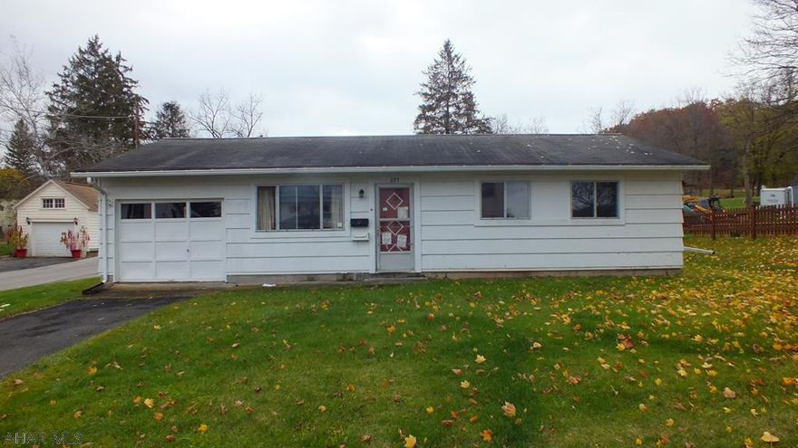 Intown Bedford 1 story. Features living room, 2 bedrooms, 1st floor laundry, 1 car attached garage. Needs TLC. AS-IS sale. Seller will make no repairs. Purchaser shall pay for recording of the Deed; gains tax affidavit, and equalization form. In addition, Purchaser shall pay for any transfer tax due.