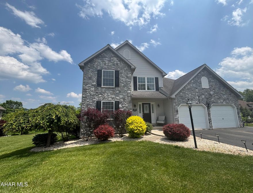 Welcome to your dream home nestled in the heart of the sought-after Fox Hollow Development! This captivating 4-bedroom, 3-bathroom residence is more than just a house; it's a lifestyle waiting to be embraced. With a location that boasts not only great views but also the convenience of nearby amenities, this property is perfect for those who value both comfort and accessibility. As you step inside, you'll be greeted by the warmth of a spacious layout bathed in natural light, creating an inviting atmosphere that feels like home. The heart of this home is undoubtedly the stunning cherry kitchen, featuring exquisite Corian countertops and top-of-the-line stainless steel appliances. Whether you're preparing a family dinner or hosting friends for a weekend gathering, this kitchen is perfect. It
offers plenty of areas to gather with an eat-in space that leads directly to a deck, as well as an attached dining room with hardwood flooring. This home has great flow throughout. The expansive living room, enhanced by a cozy gas fireplace, offers the ideal space for relaxation and
entertainment. Imagine cozy evenings spent by the fire or lively gatherings with loved ones. Venture upstairs to discover four generously sized bedrooms, each offering a serene retreat for rest and
relaxation. The convenience of a second-floor laundry room ensures that household chores are a breeze,
making your day-to-day life effortlessly manageable. Step outside onto one of the two spacious decks to experience the breathtaking views that this property
has to offer. These outdoor spaces provide a perfect backdrop for morning coffees, evening sunsets, or dining under the stars. The expansive yard invites endless possibilities for landscaping, gardening, or simply enjoying the great outdoors. The partially finished basement features a bonus room that can be tailored to your needs—think home
office, playroom, or home gym! With an unfinished area just waiting for your personal touch, the potential for additional living space is limited only by your imagination. Plumbing is ready for an additional bathroom. Plus, generous storage solutions throughout the home ensure that you'll have space for everything you need. Situated within walking distance to the Hollidaysburg Senior High School, this home is a perfect fit for families seeking quality education close to home. The friendly Fox Hollow community, combined with its
convenient proximity to shopping, dining, and recreational activities, ensures that you'll never be far from what you need.
This stunning residence in the Fox Hollow Development is not just a place to live; it's a place to grow. Don't miss your chance to make this home your own and enjoy the endless possibilities it has to offer.
Schedule your private tour today, and prepare to fall in love!